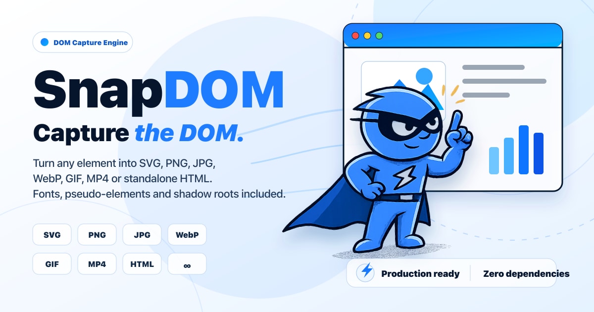 SnapDOM – serious alternative to html2canvas